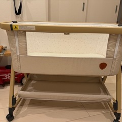 HZDMJ ベビーベッド　ベージュ（カーキ） 