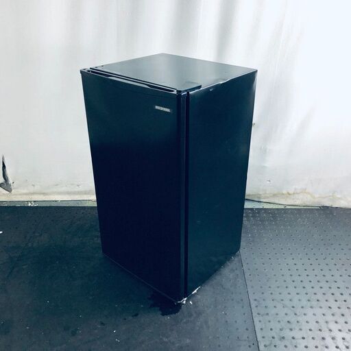 ID:rg219663 アイリスオーヤマ IRISOHYAMA 冷蔵庫 一人暮らし 中古 2022年製 1ドア 93L ブラック 直冷式 右開き IRJD-9A-B  【リユース品：状態B】【送料無料】【設置費用無料】