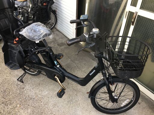 地域限定送料無料　ギュットアニーズ　子供乗せ　13,2AH　黒　神戸　電動自転車 地域限定送料無料 パナソニック ギュットアニーズ 三人乗り 13