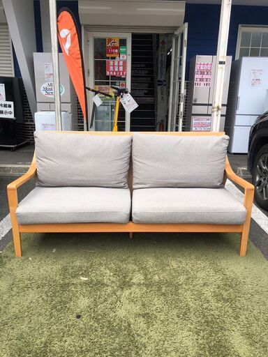3人掛けソファ ニトリ 布張りソファ アルナス2KD 幅176×奥行86×高さ90cm そふぁ 参考価格94,990円自社配送時代引き可※現金、クレジット、スマホ決済対応※【送料に設置込】