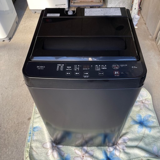 f●■ヤマダ・全自動洗濯機4.5kg【TWM-T45LK】2023年式・ブラック・高年式！