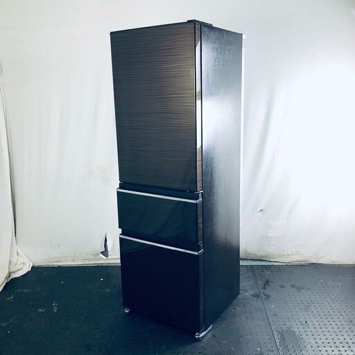 ID:rg219667 【自社配送エリア内限定】三菱 MITSUBISHI 冷蔵庫 一人暮らし 中古 2021年製 2ドア 365L ブラウン ファン式 右開き MR-CX37F-BR  【リユース品：状態B】【送料無料】【設置費用無料】