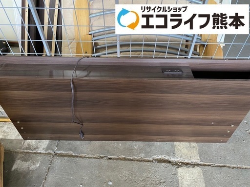 宮付き　コンセント2口付き　ダブルベッドフレームのみ