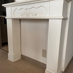 木製マントルピース 白 ホワイト