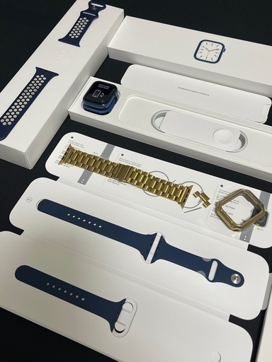 美品　Apple Watch 7 45ミリ アルミケース　90% 付属バンド2本付