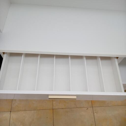 ☆ジモティ割あり☆ レンジボード 白 H190×D42×W120 クリーニング済み