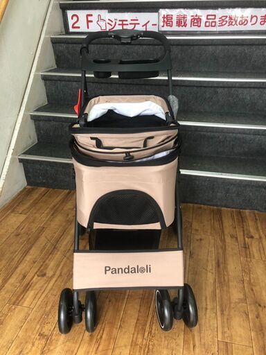 ペットカート Pandaloli バギーカート 4輪 軽量コンパクト 折りたたみ  耐荷重20Kg 参考価格15,900円自社配送時代引き可※現金、クレジット、スマホ決済対応※