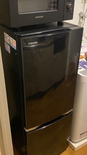 東芝コンパクト冷蔵庫ブラック