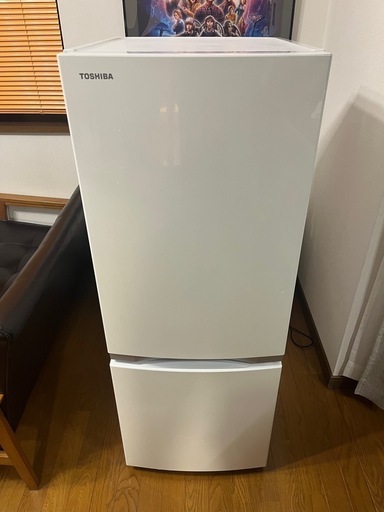 TOSHIBA　2ドア　冷蔵庫　GR-P15BS(W) 153L 右開き