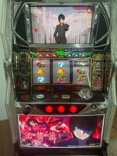 サミー 化物語 パチスロ スロット 実機 ドアキー 設定キー コイン不要機 家庭用電源