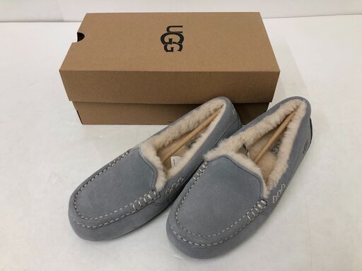 ⑫【新品未使用】UGG ANSLEY アグ アンスレー レディース ムートンブーツ 23.0㎝～26.0cm ライトグレー
