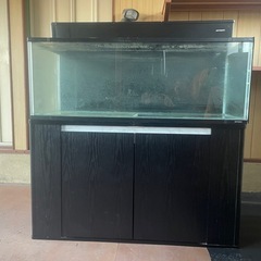 120×45×45水槽、水槽台、上部フィルター