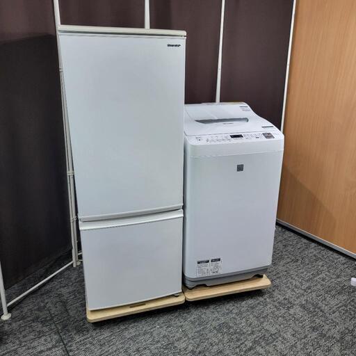 ‼️配送設置は無料‼️乾燥機能つき✨SHARP 家電セット
