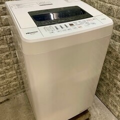 【美品】大阪送料無料★3か月保障付き★洗濯機★2019年★ハイセンス★4.5kg★HW-T45C★S-593