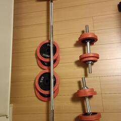 ♪IROTEC/IGNIO バーベルセット ベンチプレス 約60kg♪
