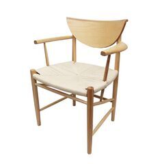 【引取限定！台数限定最安！早い人優先！】新品未使用品 複数在庫あり ダイニングチェア 肘付き ラウンジチェア 北欧 ドラウンチェア HM4 アームチェア 天然木 イージーチェア 椅子 木製 リビング 座面高45cm おしゃれ P-30BJ