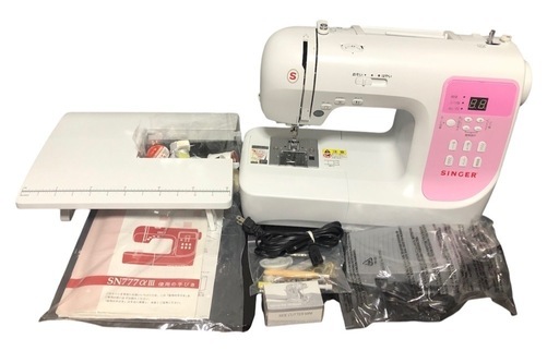 SINGER シンガー コンピューターミシン SN777 αⅢ White フルセット 別売り品付き