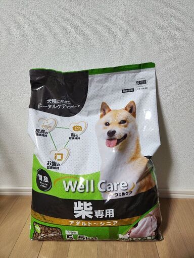 ウェルケア　ドックフード　柴専用　アダルト～シニア　５.５kg×６個