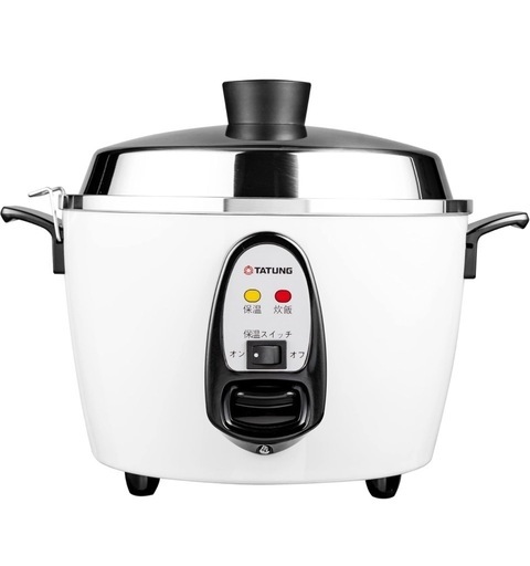大同電鍋(電気釜) 炊飯器 10合 外鍋ステンレス製ー白色ー Lサイズ 【正規品】