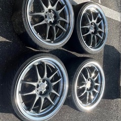 WORK EMOTION CR 2P 18インチ 4穴の中古4本セット 早めに引き取って 