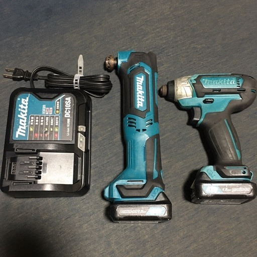 マキタ‼️充電式インパクトドライバー‼️TD110D‼️充電式マルチツール‼️TM30D‼️セット‼️10.8V‼️バッテリー充電器付き‼️中古‼️DIY‼️