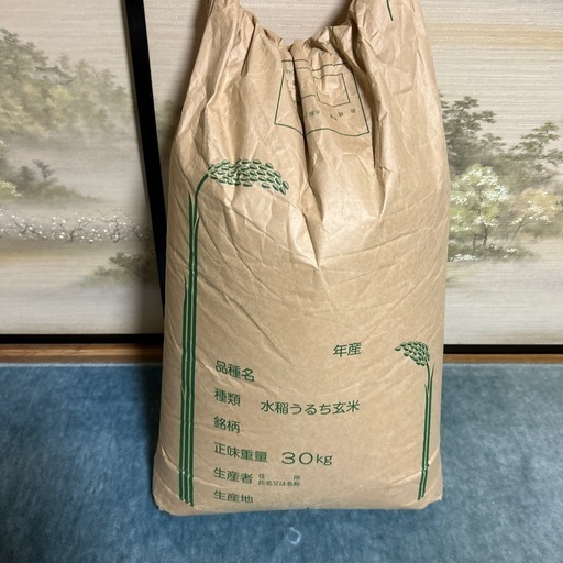 令和4年度豊田市大沼町ミネアサヒ玄米30キロ