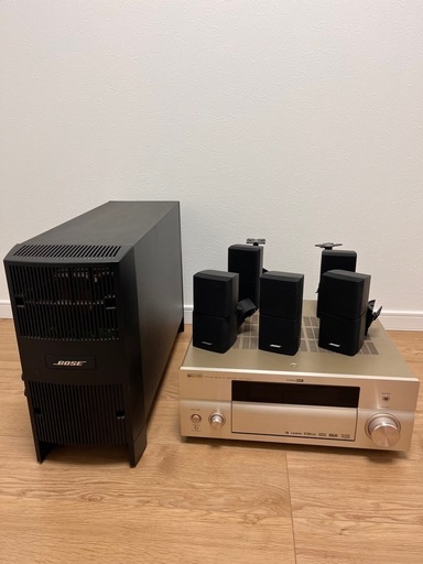 サラウンドシステム BOSE ボーズ Acoustimass 10 Series III home theater speaker system　ホームシアター天吊り金物付き\u0026 DSP-AX2600ゴールド