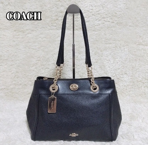 《COACH》87239レザーバッグ ブラック