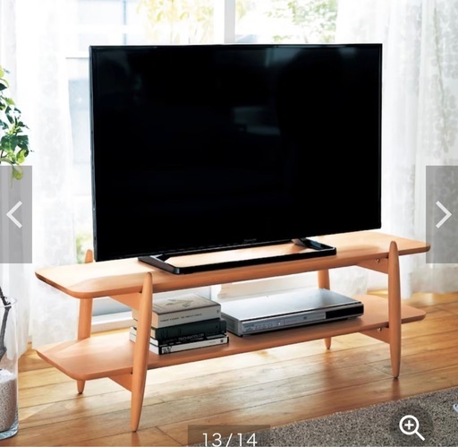 【美品】テレビ台　オープンラック　天然木　ベルメゾン