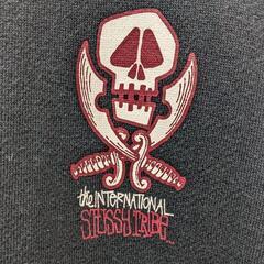 オールドステューシー　ステューシー　90s スカル　ナインティーズ　スウェット　トレーナー　stussy ネイビー　紺　Lサイズ