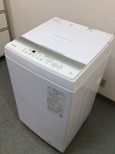 （10/17受渡済）YJT9665【TOSHIBA/東芝 7.0㎏洗濯機】美品 2023年製 AW-7GM2-W 家電 洗濯 簡易乾燥付