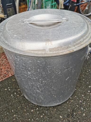2 アルミ製 蓋付き 寸胴鍋 45 cm 業務用 大型鍋 厨房用品 両手鍋