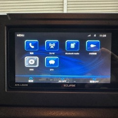 値下げしました！イクリプス　カーナビ　7型ワイド　AVNｰLS02W フルセグ　CD DVD bluetooth 