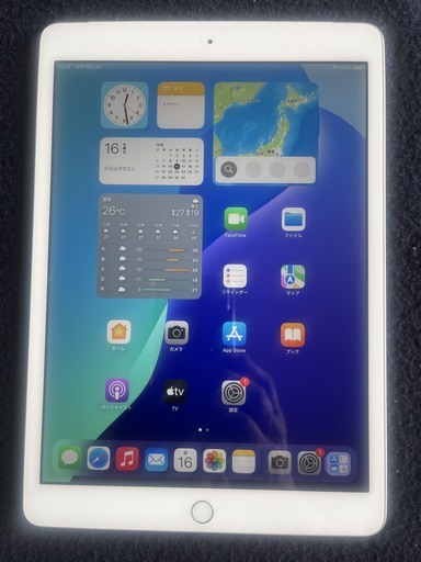 iPad 第８世代10.2インチWi-Fi-cell silver ３２GB  バッテリー９３% SIMフリー美品001
