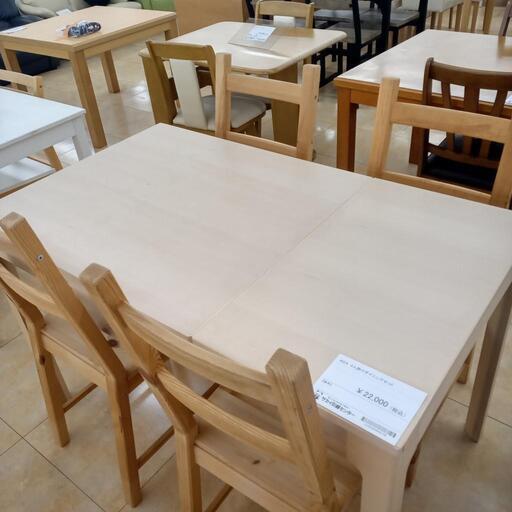 ★ジモティ割あり★ IKEA ダイニングセット 木目調 H75×D70×W120(開)80(閉) クリーニング済み OJ6220