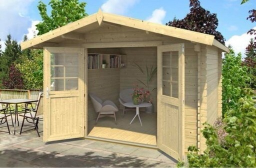 ログハウス　物置　避難小屋　サロン