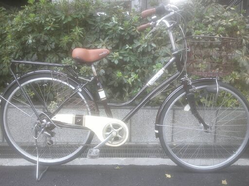 整備済み中古自転車　26インチ　税別￥11.800-　LEDオートライト　外装６段　ブラウン1016