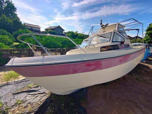 熊本　船　ボート　船体のみ5万　ヤマハ　Fish24 船外機艇