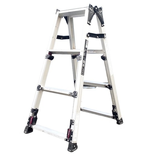 ○PiCa ピカ 四脚アジャスト式はしご兼用脚立 高さ94cm〜1m25cm キャタツ 梯子 高所作業 SCN-120 中古品■ジモティ姫路