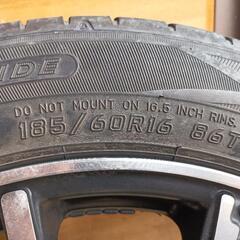 185/60/16タイヤ付きアルミホイール フリード等に