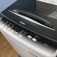 I733 🌈 2023年製の高年式♪ Haier 洗濯機（5.5㎏）23年製 JW-U55HK ⭐ 動作確認済 ⭐ クリーニング済