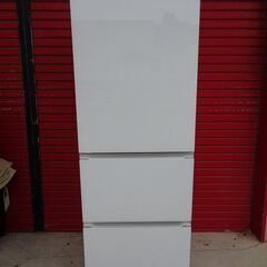 ヤマダセレクト　ガラストップ　ホワイト　358L 3ドア 冷凍冷蔵庫 REFAGE　YRZ-F36K　2022年製