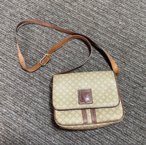 CELINE セリーヌ マカダム柄 ショルダーバッグ　ヴィンテージオールド