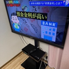 ソニーテレビ、ソニーレコーダー、Amazonスティック、テレビ台のセット