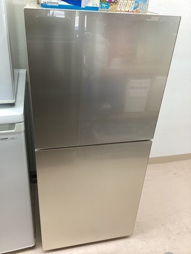 美原店　2018年製 冷凍庫4段引き出し！ TWINBIRD ノンフロン冷蔵庫 KHR-EJ15 2ドア冷凍冷蔵庫