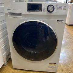 コンパクト?AQUA 8kgドラム式洗濯機 2017年製 AQW-FV800E ドラム式全自動