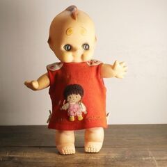 アンティークキューピーちゃん人形　レトロな昭和４２年製　高さ56ｃｍ アンティークキューピーちゃん人形 レトロな昭和42年製 高さ56cm