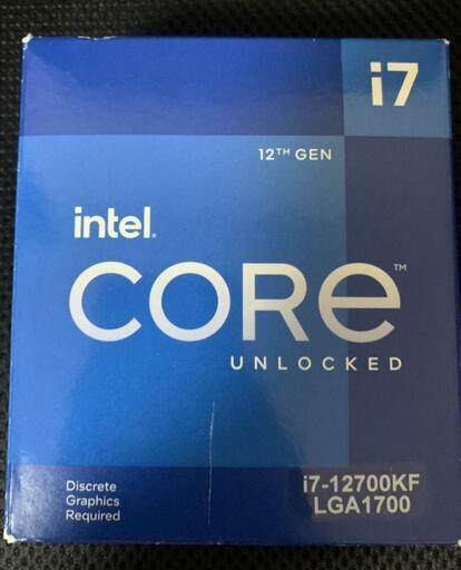 ただいま値下げ中 10月20日までintel Core i7 12700KF \n