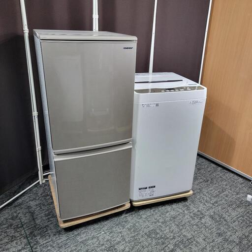 ‼️配送設置は無料‼️つけかえドア対応✨SHARP 家電セット