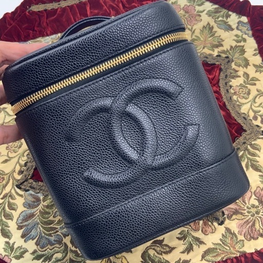CHANEL シャネル バニティ　A01998 キャビアスキン　ギャラ付